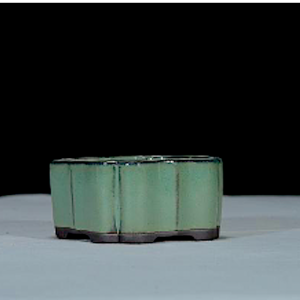 Square Diamond Flute Walled Bonsai Container 9L x 9W x 5.2cmDeep